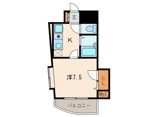 ＫＭマンション北九大前の物件間取画像